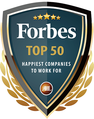 Forbes Top 50 Happiest Companies Award